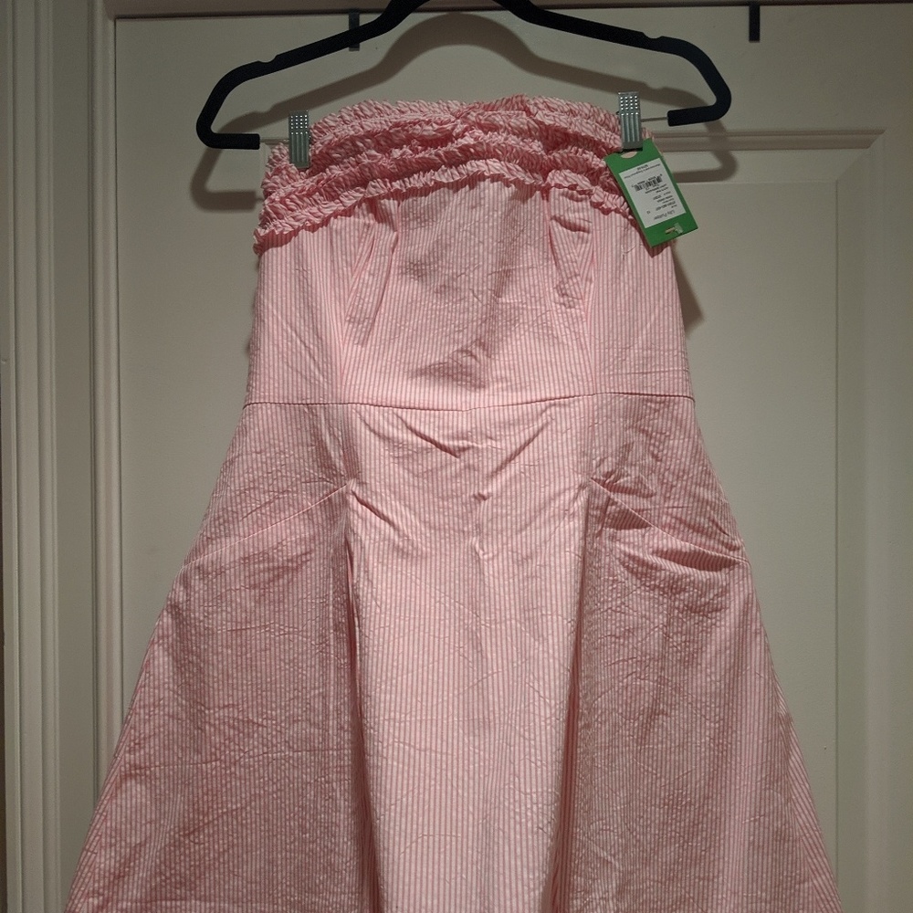 Ferra Dress Hotty Pink Lucky Seersucker